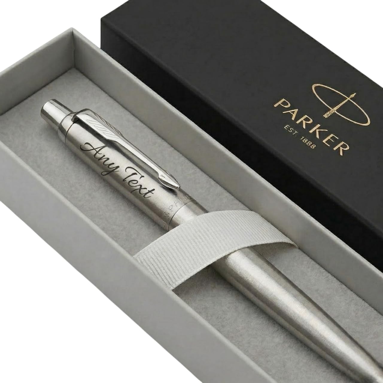 Personalised Parker Jotter Ballpoint Pen - Custom Engraved Parker Pen | Luxury Executive Gift for Fathers Day, Graduation, Retirement | Corporate Office Pens with Logo or Name