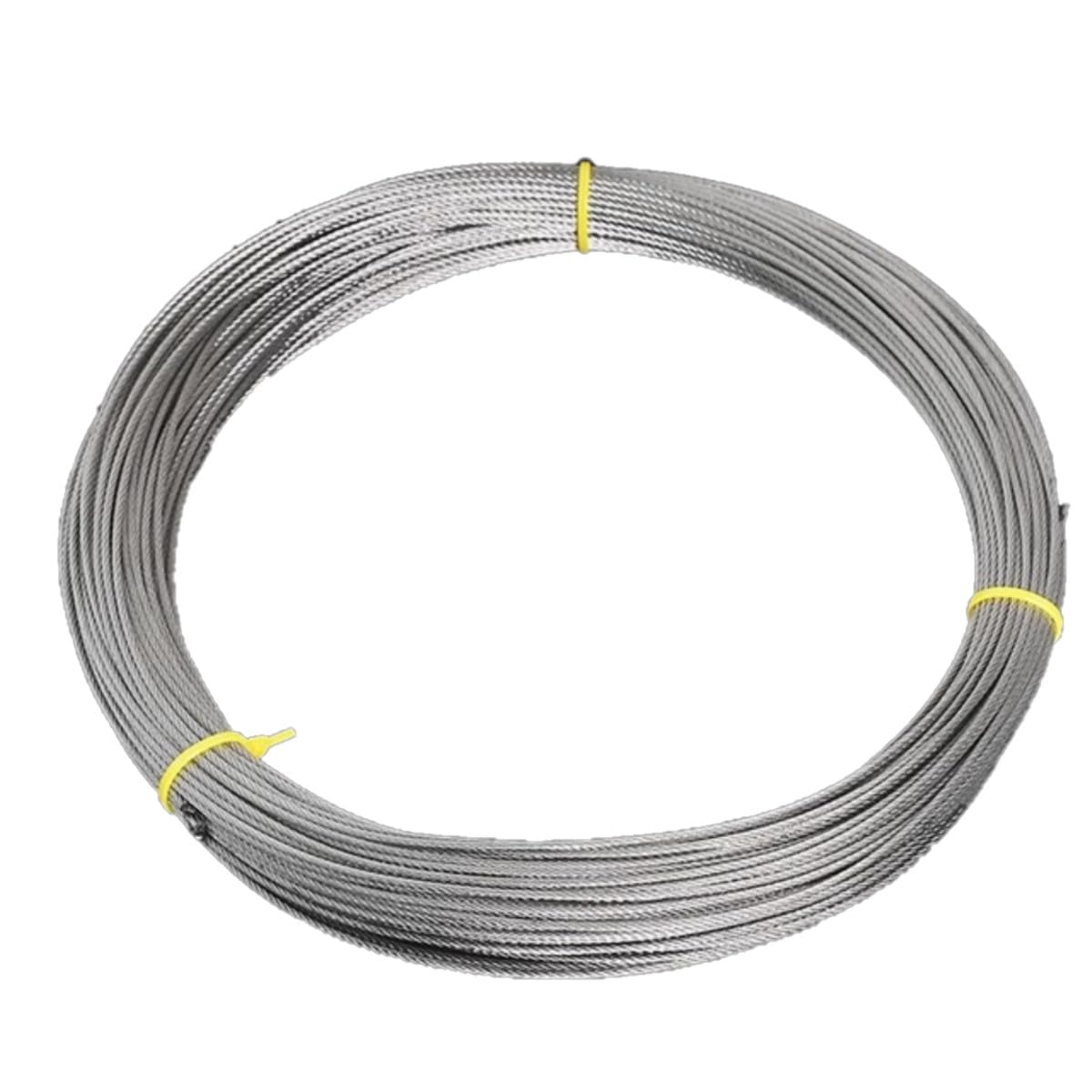 Cuerda de alambre de 50 m de 4 mm, alambre tensor de acero para suspensión de luz, tendedero