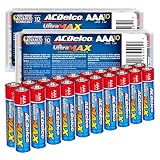 ACDelco UltraMAX 20-Count AAA Batteries, Alkaline Battery with Advanced Technology, 10-Year Shelf Li