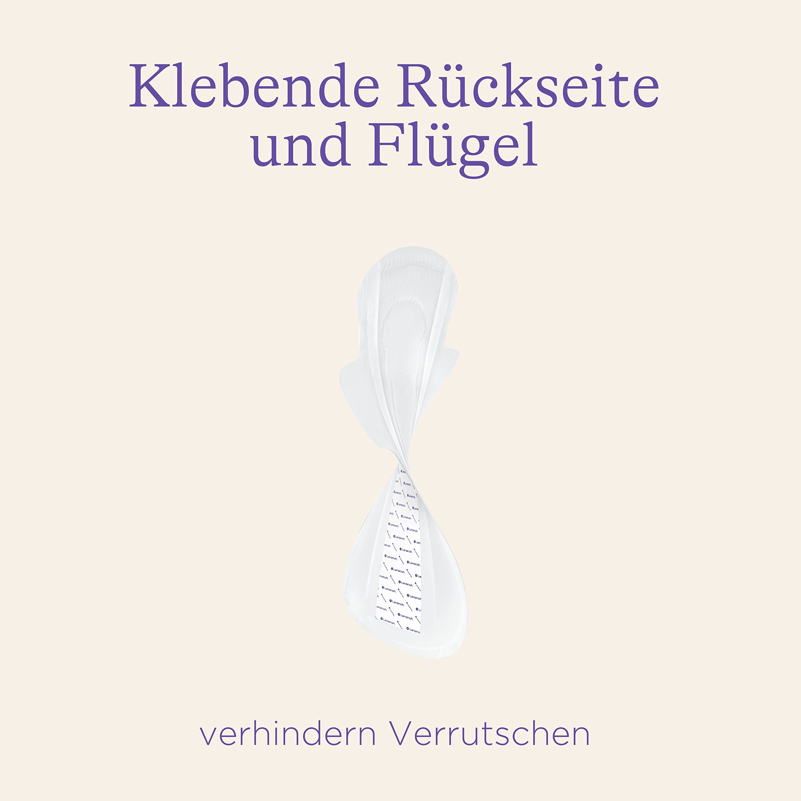Lansinoh Wochenbett-Einlagen - 60 Stück - extra saugfähig & atmungsaktiv - Wochenbett Binden für starken Wochenfluss & die ersten Tage nach der Geburt