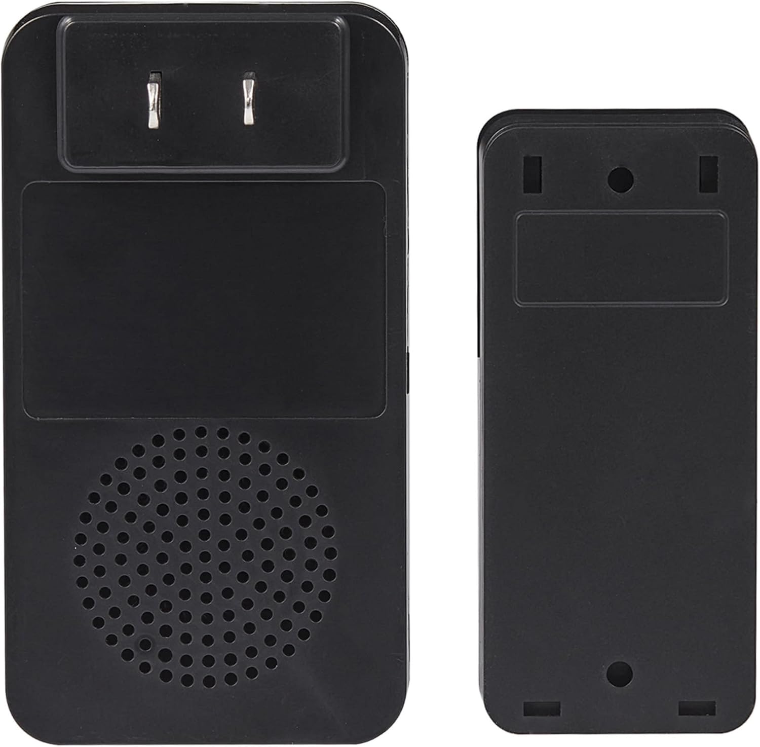 Globe Electric 91009241 Heath Zenith Wireless Lighted Plug-In Doorbell Kit with Kinetic Doorbell Button - White/Black