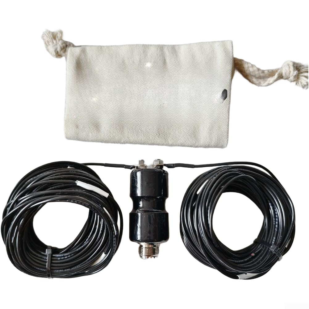 Antena portátil HF 1-30MHz con anillo magnético importado para radio de onda corta QRP Comunicación al aire libre (antena H25)