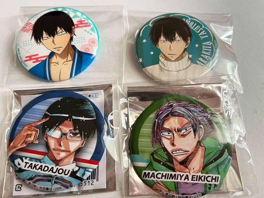 弱虫ペダル　荒北靖友　缶バッチ Amazon.co.jp: 弱虫ペダル展 全100種 お楽しみ 缶バッジ 荒北 荒