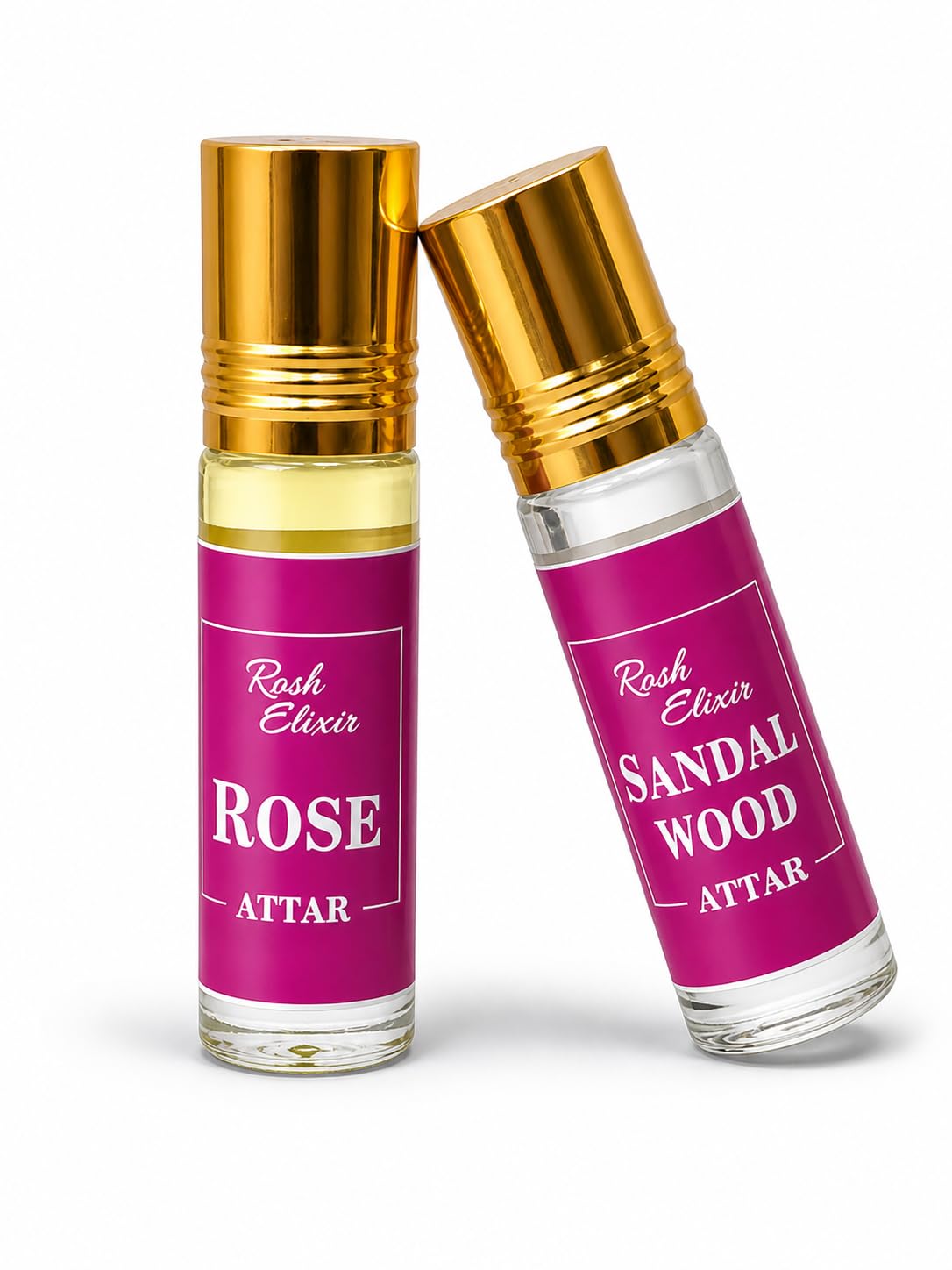 Rose & Sandalwood Attar Combo 6ML | Premium Floral & Woody Perfume Oil | Long Lasting Non-Alcoholic Ittar | Travel Size Pocket Perfume for Men & Women (Pack of 2)-image-10