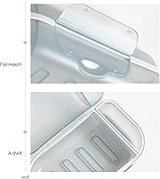 Vista 3 de Contenedor de jabón de viaje, estuche de viaje de jabón, soporte portátil para jabón con tapa, estuche transparente para jabón, jaboneras