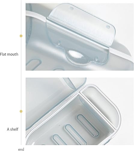 Miniatura 3 de Contenedor de jabón de viaje, estuche de viaje de jabón, soporte portátil para jabón con tapa, estuche transparente para jabón, jaboneras para