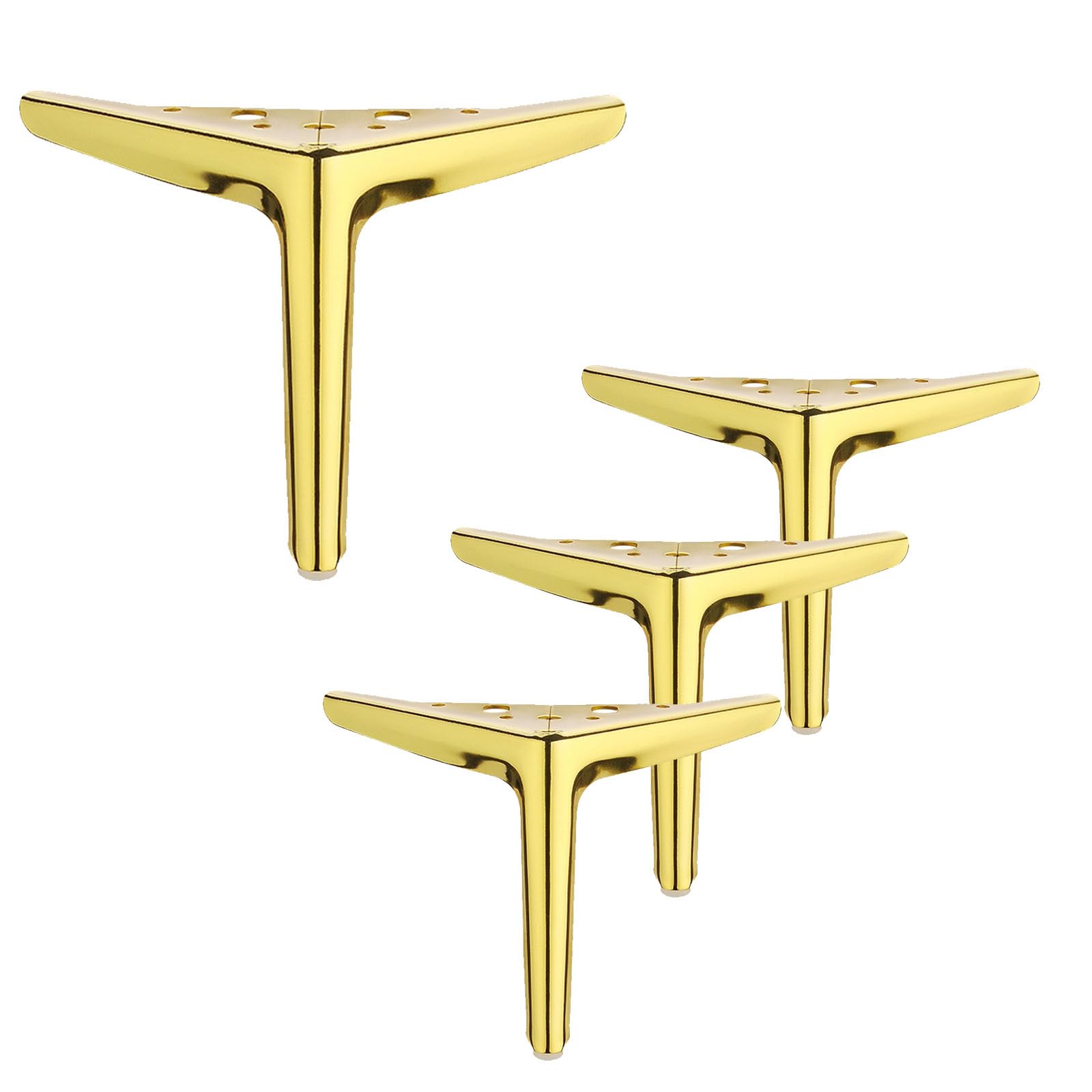 Patas triangulares para sofá de 10 cm que elevan y estabilizan sus muebles de salón