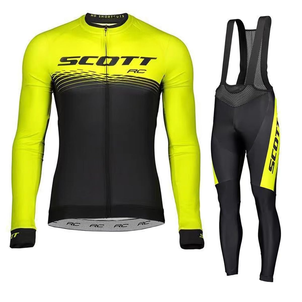 Ropa Ciclismo Hombre Invierno Completo Ropa Ciclismo Bicicleta Polar Maillot Traje De Bicicleta +Pantalones Acolchados Con 15D Gel Pad Transpirable Deportivo…