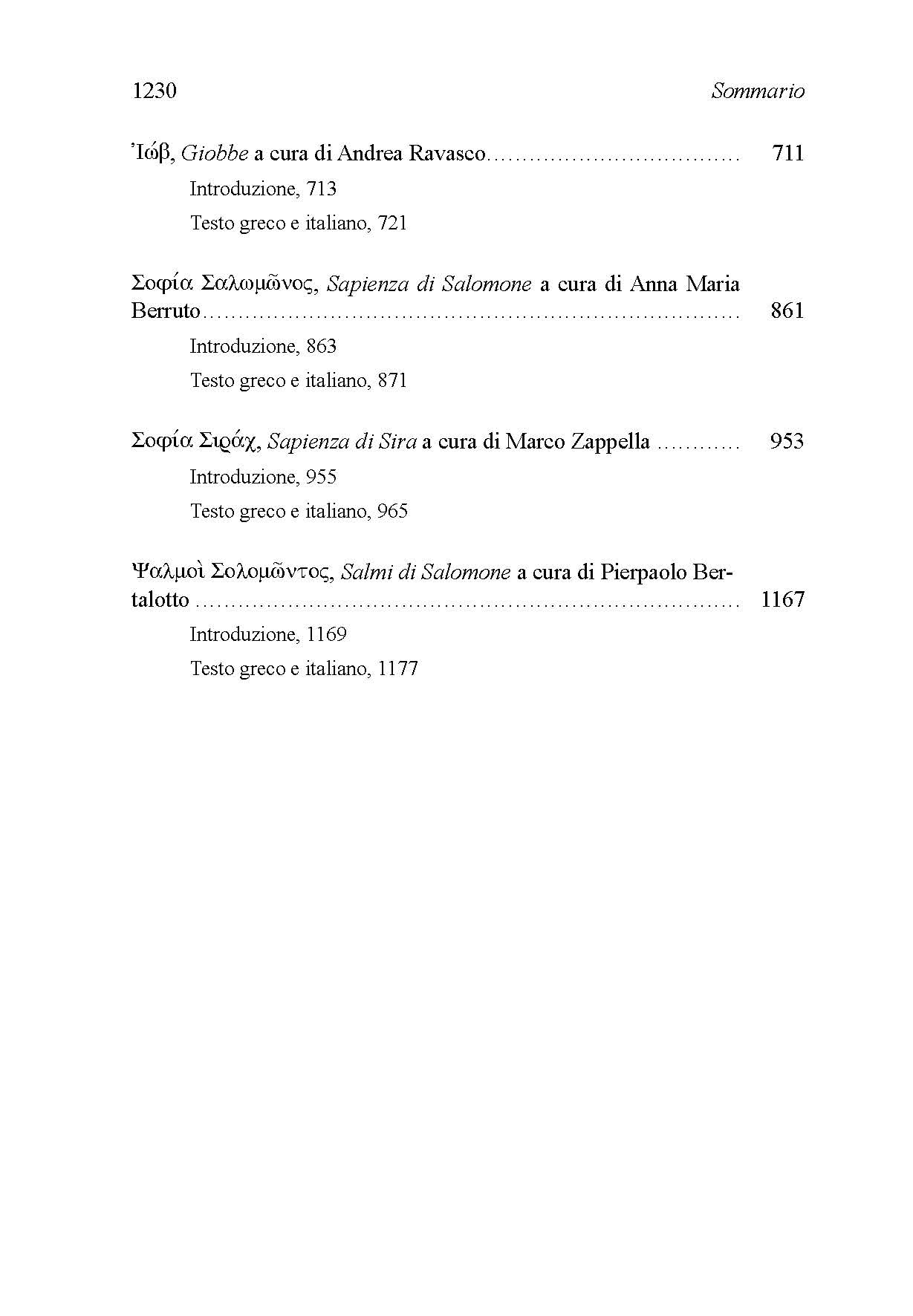 La Bibbia dei Settanta. Libri poetici (Vol. 3)