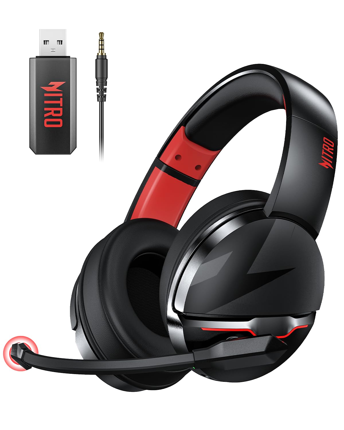 Acer K2 Nitro Dual Mode Gaming Headset (Over-The-Head/Adjustable Headband/Noise Reduction Uni-Directional Mic/BT 5.0/100Hrs Playtime/2.4GHz Wireless Connectivity/Wired Mode/USB Type-C Charging) Black (B0BF9DRRJQ) Amazon Price History, Amazon Price Tracker