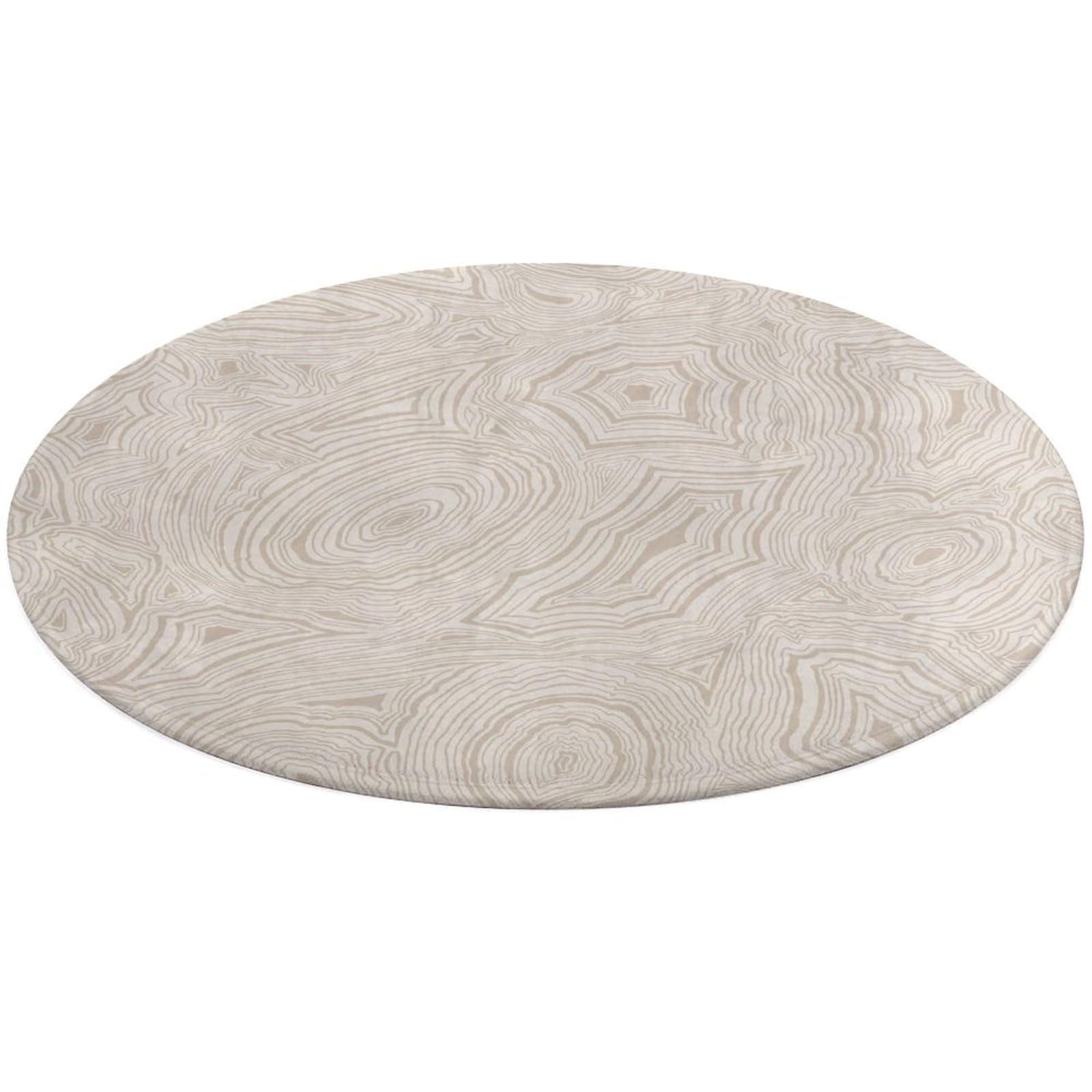 Fgjkt Washable Round Rugs, Lina Cavalieri Rugs for Living Room, Entryway Round Area Rug, Face Pattern Soft Non Slip Nursery Carpet for Bedroom Dining Coffee Table Decor,80 * 80cm