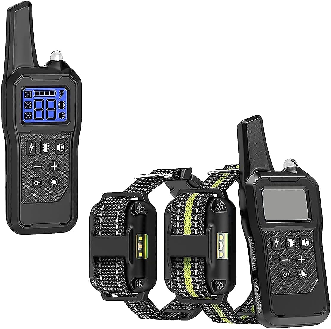 FunniPets Dog Shock Collar 2 Pack and Remote Control