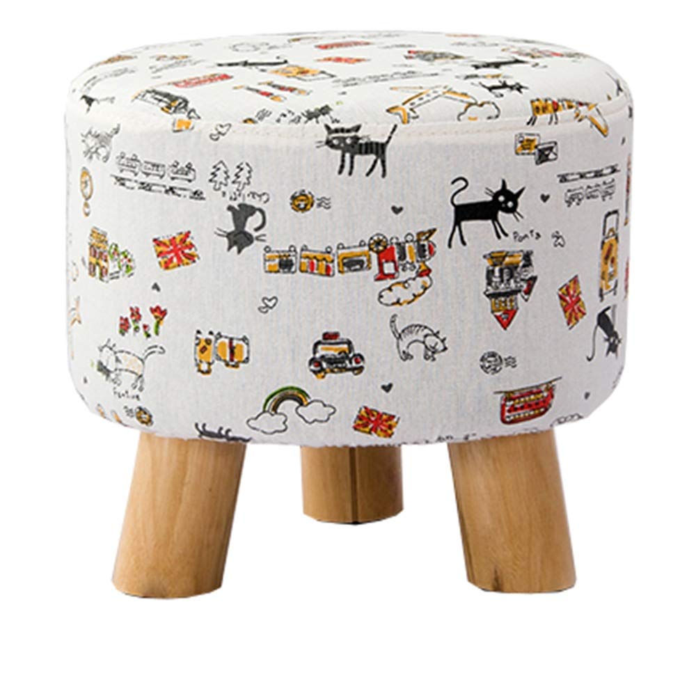 Repose-pieds rembourré en tissu design polyvalent haute charge