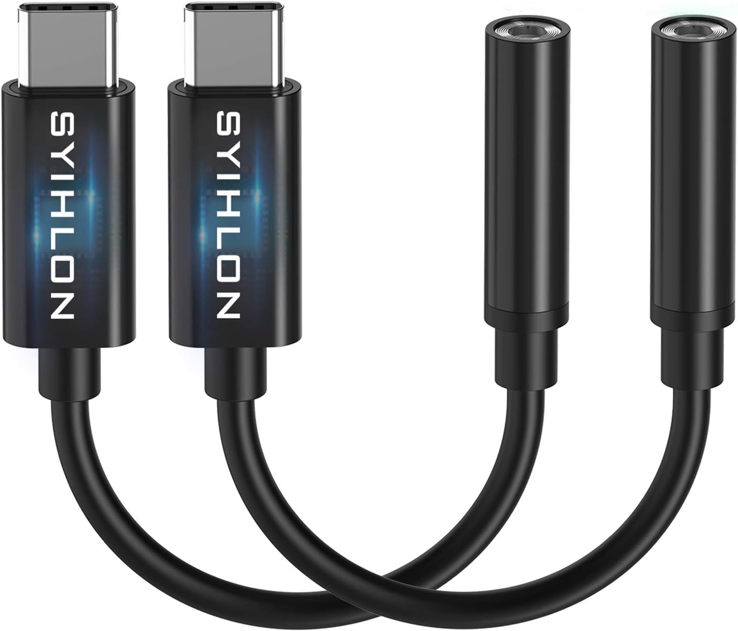 USB C Headphone Adapter, USB C to 3.5 mm Headphone Jack Adapter Compatible with Pixel 4 3 2 XL/Samsung Galaxy Note 10/S20/iPad Pro/One Plus 6T/7/7T/8/8pro and More [2 Pack]