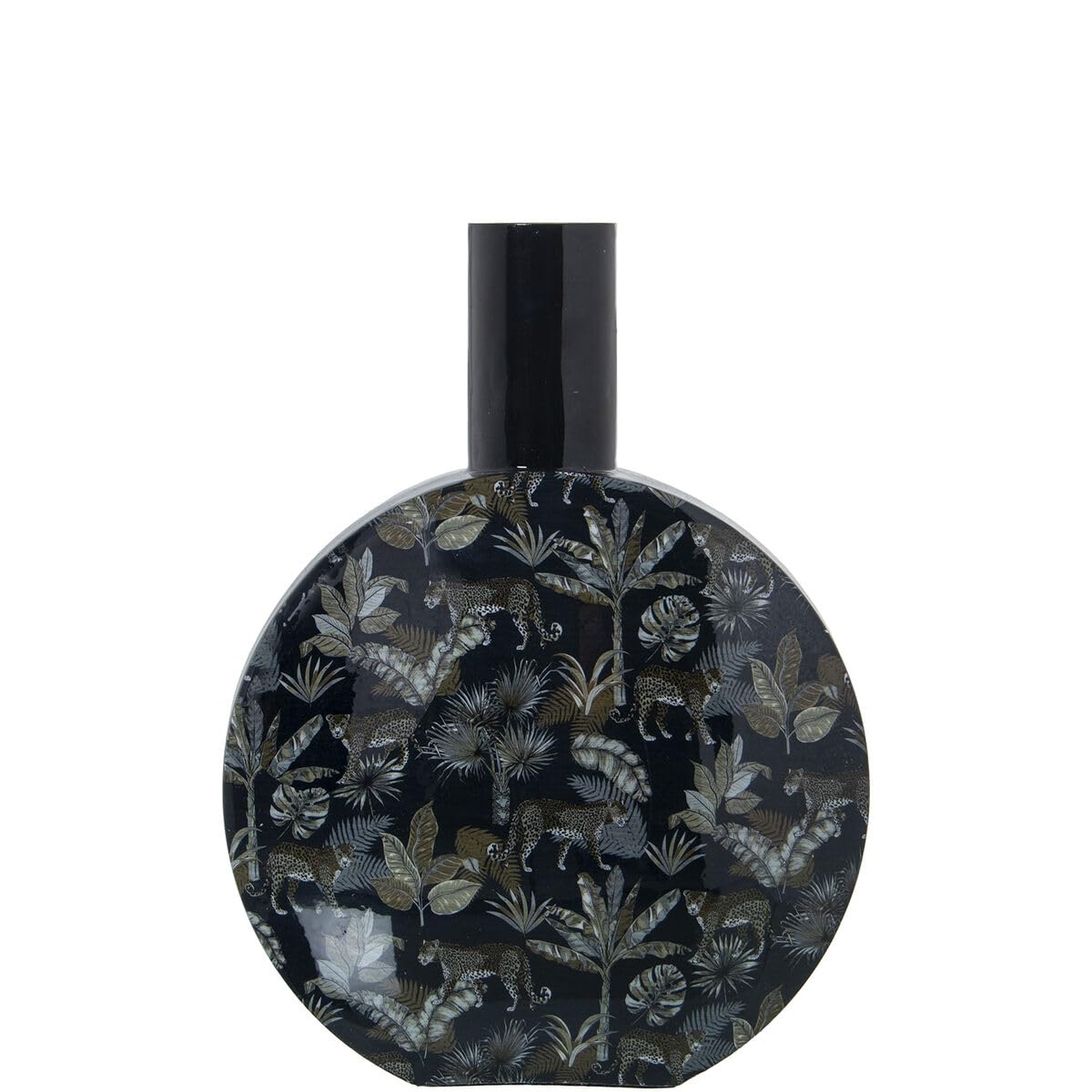 Alexandra House Living Metal Leopard Vase 12 x 22 x 28 cm