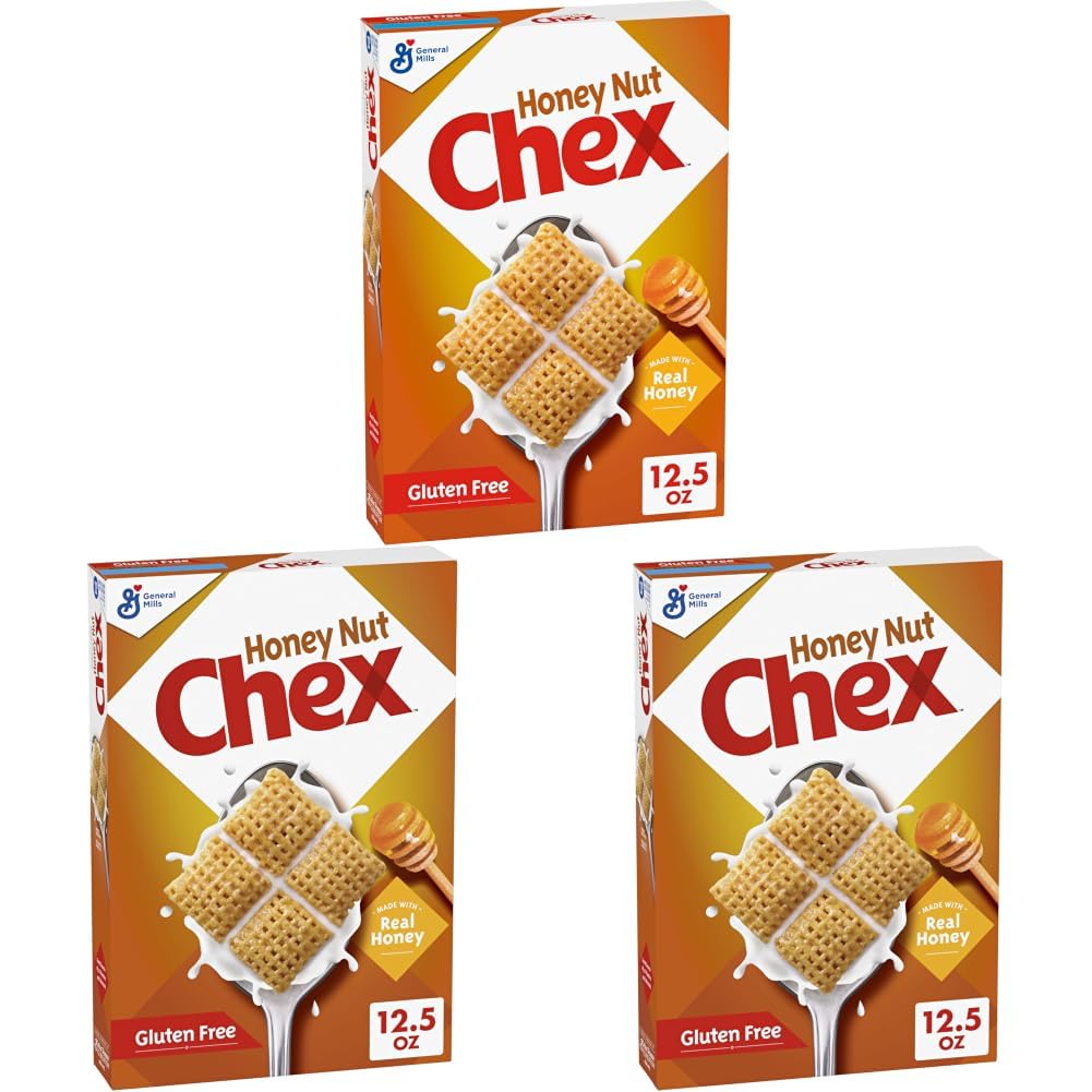 Honey Nut Cereal by Chex – 12.5 Ounce (Pack of 3), Pack of 3, Model 48792000