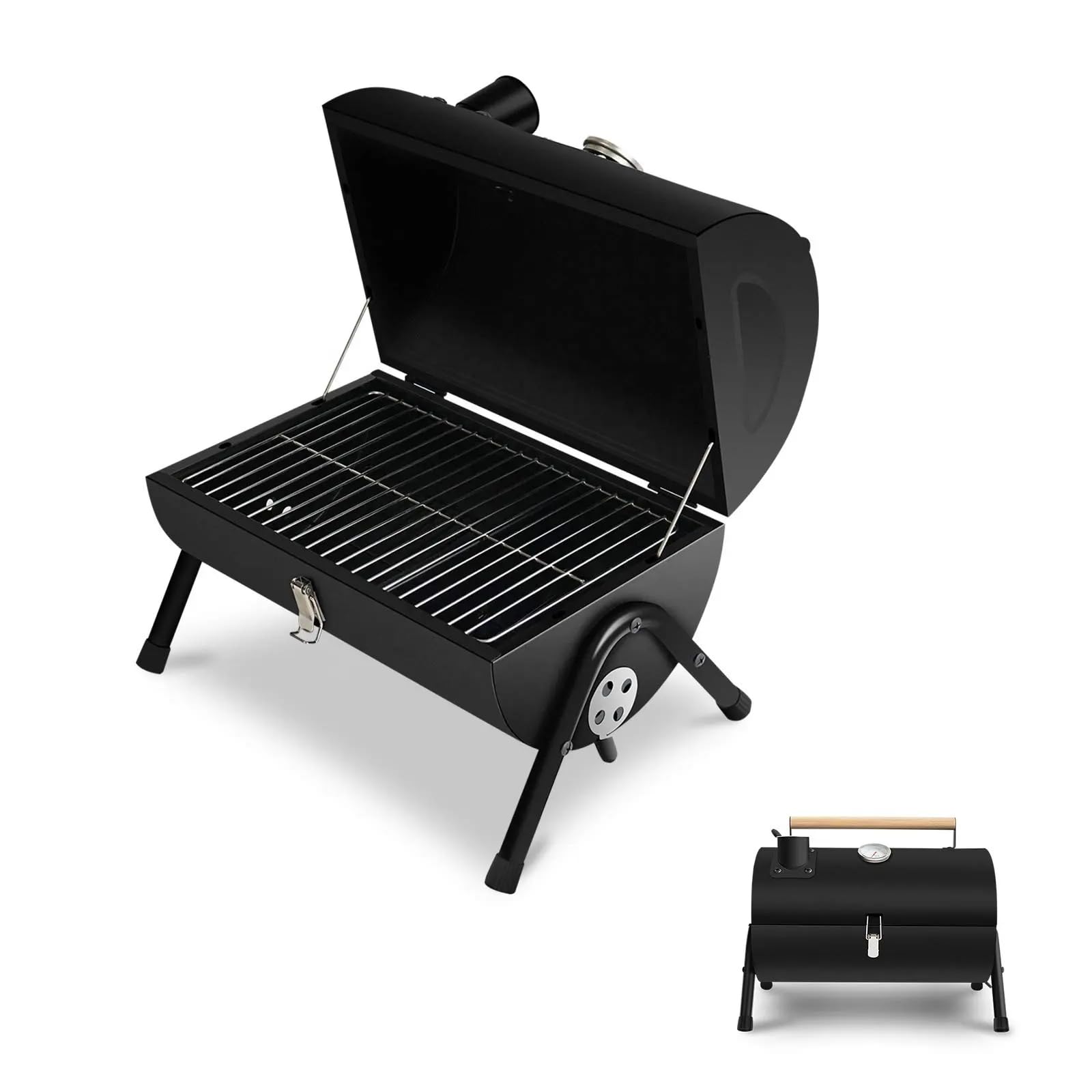 Griglia a Carbone Portatile,Griglia Per Barbecue Portatile Da Tavolo Resistente Al Calore,Acciaio Extra Spesso,Resistente Alle Alte Temperature,facile Da Pulire,per Barbecue All'aperto Campeggio