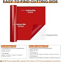 Vista 6 de HTVRONT - Rollos de vinilo HTV de transferencia de calor, de 30,5 cm x 6,1 metros para camisetas, vinilo para planchar para todas las máquinas