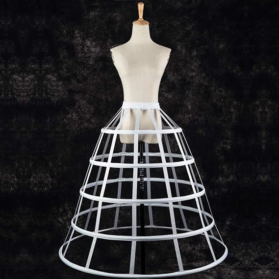 Amazon Co Jp パニエ 5本ワイヤー 中空 ロング ウエディングドレス ボリュームup コスチューム用 ドレスの下に着る コスプレ 花嫁用品 結婚式 ダンスイ ベント ホワイト ホビー