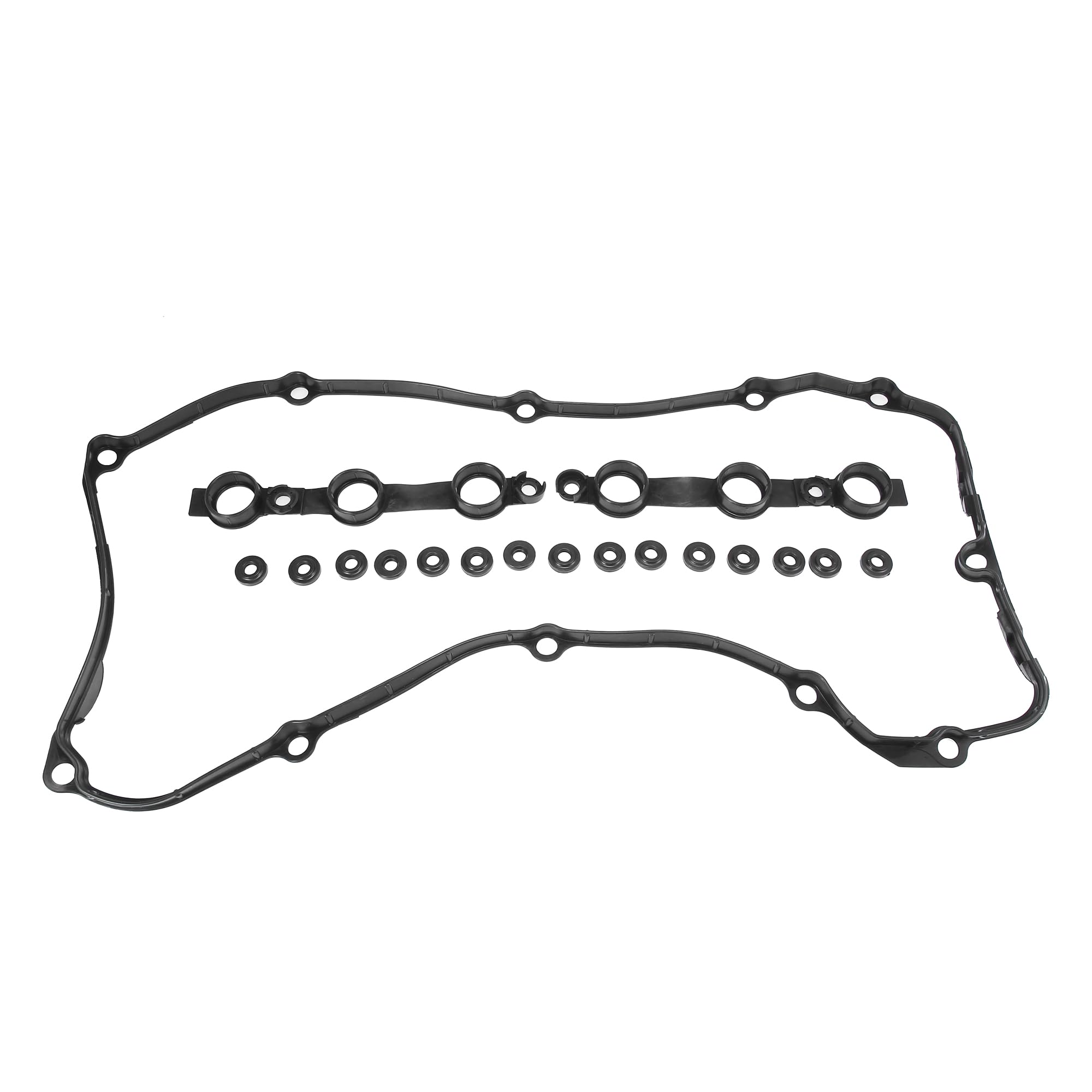 Amazon.com: X AUTOHAUX 1 Set Black Valve Cover Gasket Seal  