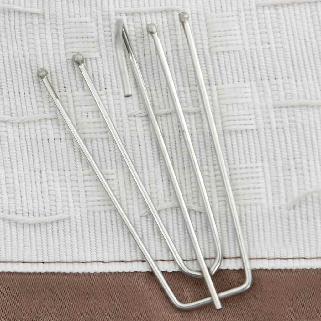 Lot de 2 rideaux occultants, avec crochets en métal, aspect lin, taupe, 140 x 245 cm, brise-vue, protection solaire, pour salon, chambre à coucher, séparation de pièce