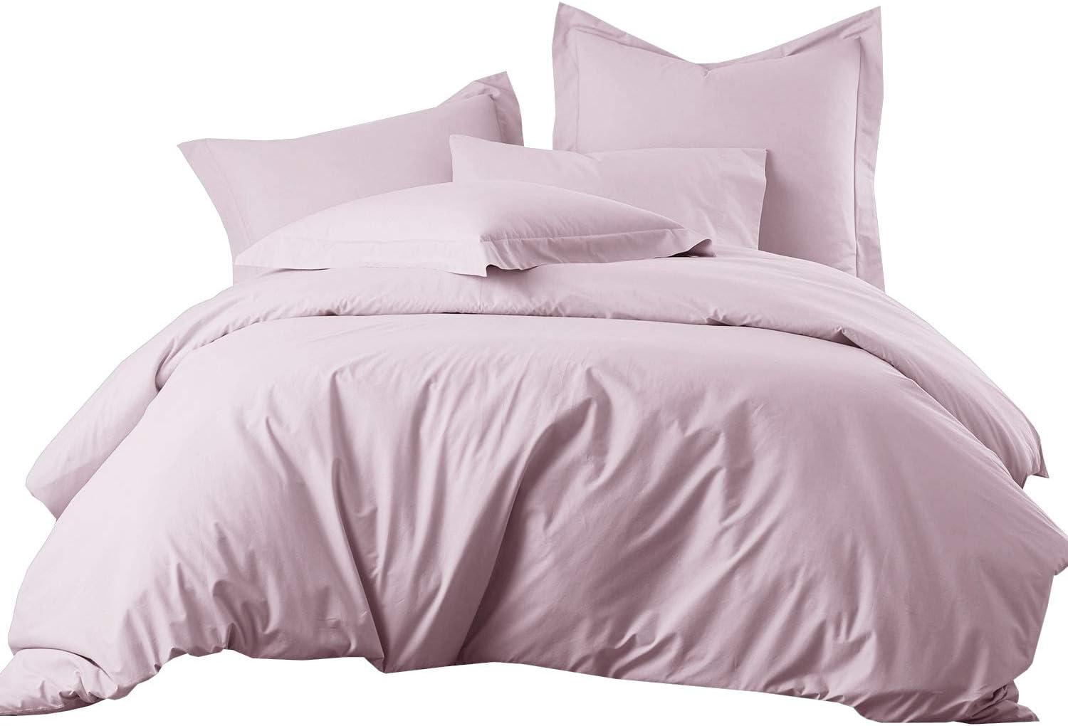 sheetsnthings Solid 300-Thread-Count, 100-Percent Cotton 7PC King Bedding Set-Duvet Cover and Shams with Bed Sheets, Sage