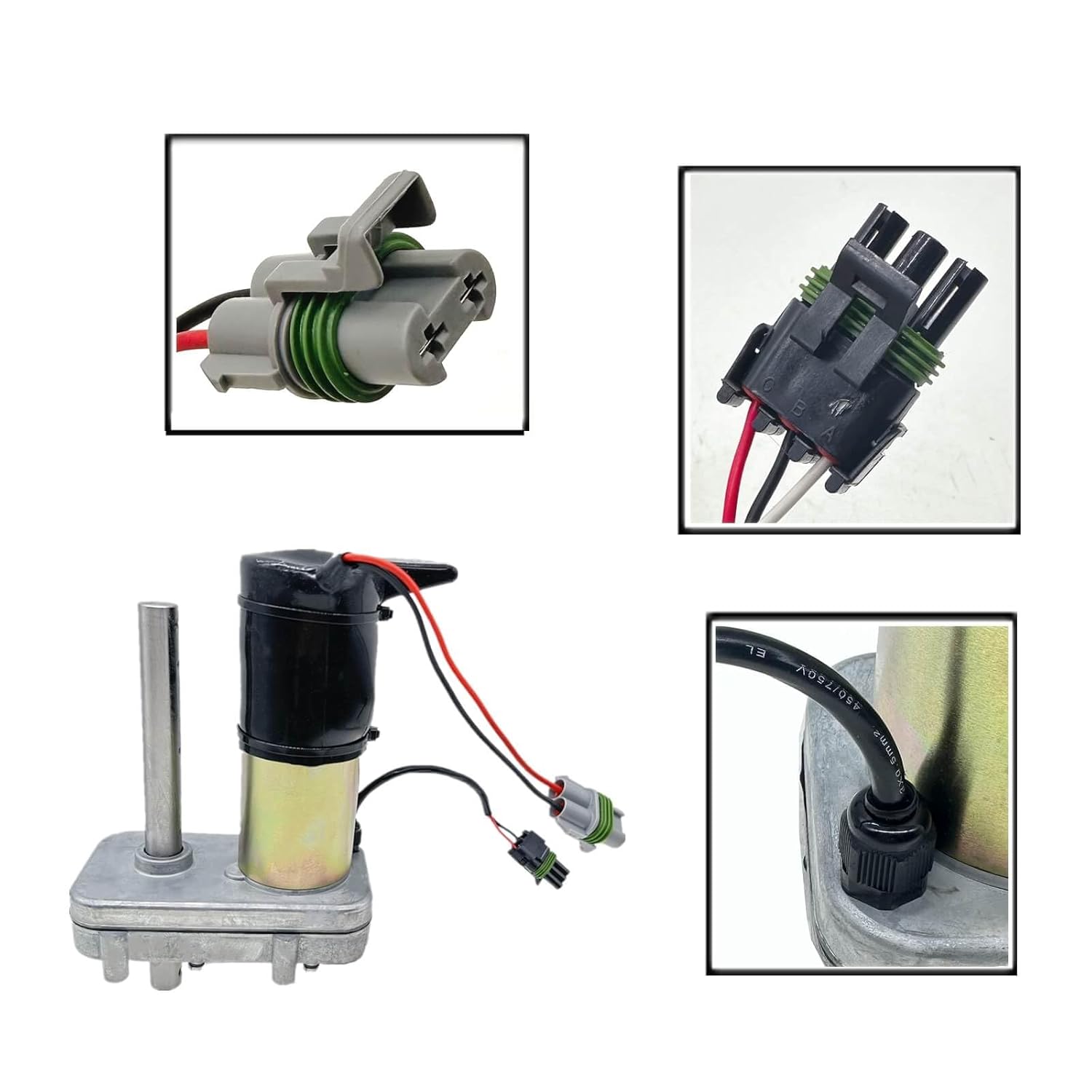 RV Slide Out Motor 382134,Long Drive Shaft Replacement for Power Gear Slide Out Motor 1010001874 1510000167 MX2