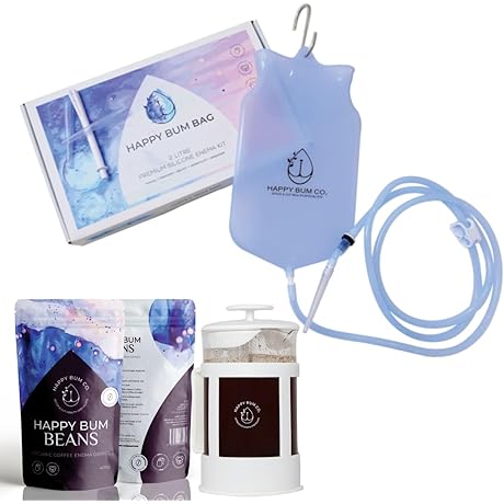 Happy Bum Premium Organic Complete Coffee Enema Kit: Revitalize Your Well-being with Ultimate Detoxification