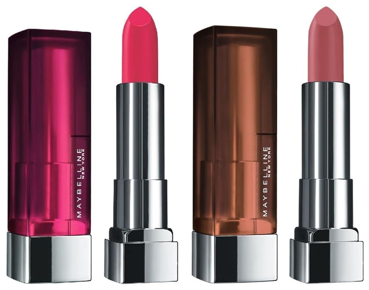 Maybelline New York Color Sensational Creamy Matte, 630 Flaming Fuchsia, 3.9g with FREE Color Sensational Creamy Matte 507 Almond Pink