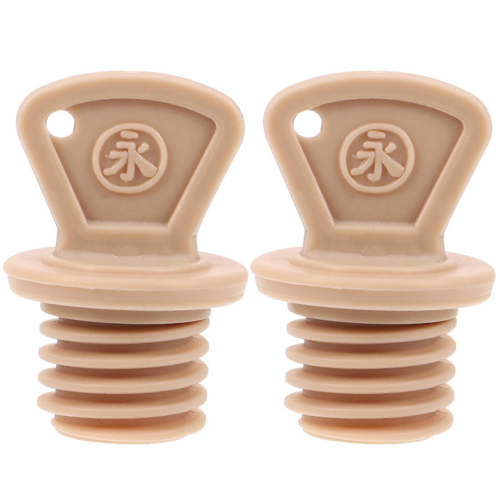 JOYHAPPST 2pcs Hot Water Bag Replacement Stopper Reusable Sealing Stopper Anti-leak Hot Water Bottle Cap