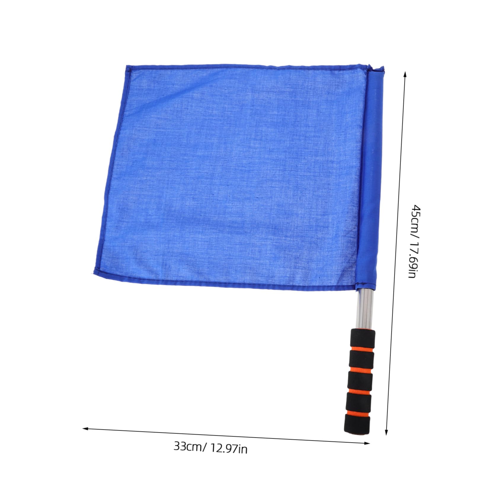 BCOATH 4pcs Soccer Referee Flags with Stainless Steel Pole and Foam Handle Match Signal Flags for Football Training and Competition Lightweight and Portable Design