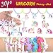Aitey Unicorn Party Supplies, Unicorn Bracelets, Necklaces, Keychains and Rings, Rainbow Unicorn Novelty Toys Birthday Party Favors Set Valentines Gifts for Kids (30 Pack)