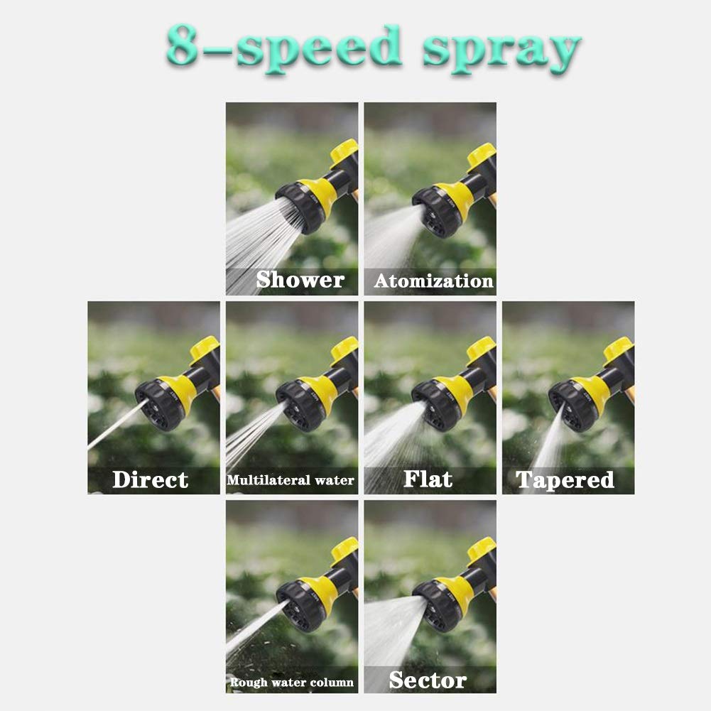 Ugello spray per irrigazione ad alta pressione per pistola a spruzzo per pulizia tappeti (tubo dell'acqua+tuta da 25 m)