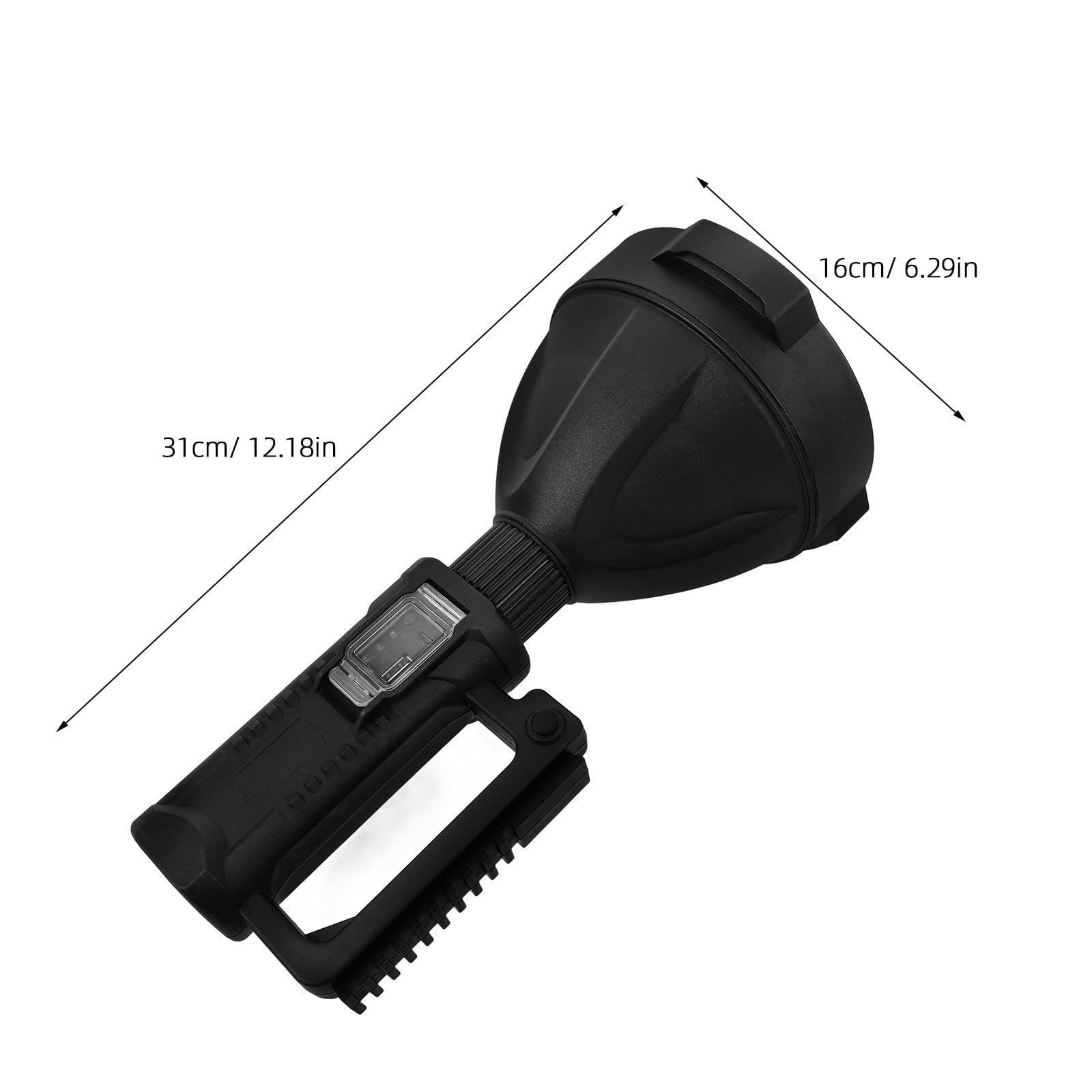 SOIMISS Lampe Torche Rechargeable USB P70 8000mah Étanche Noire
