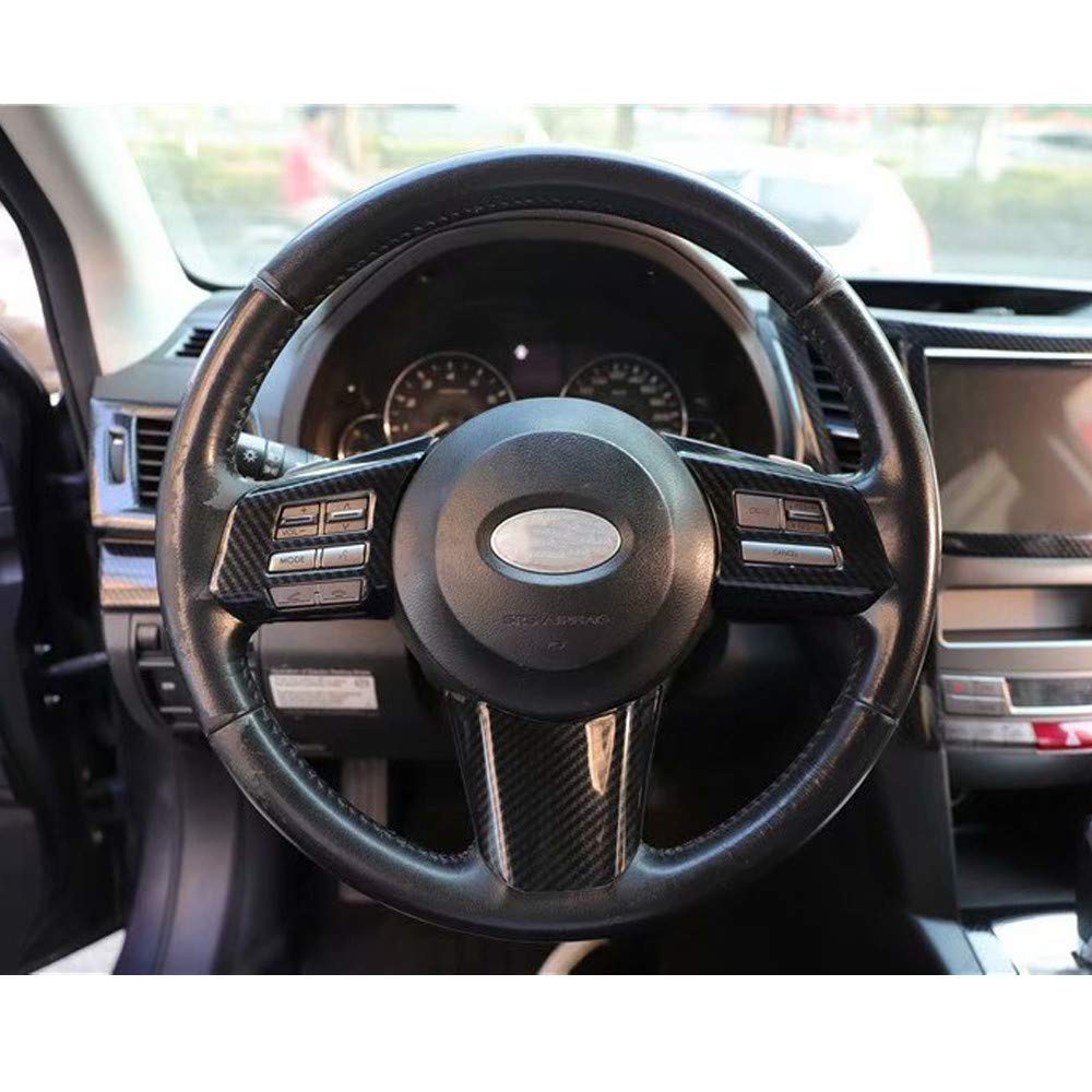 Compatible for Subaru Outback 2010-2014, 18pcs Car Accessories Left Hand Drive Car Window Lift Switch Panel Gear Shift Steering Wheel Trim