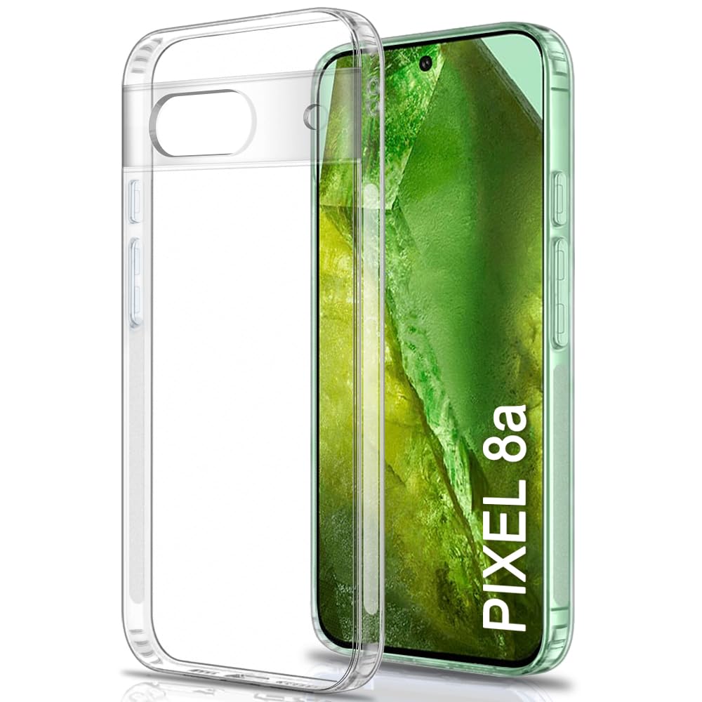 TheGiftKart Back Cover Soft Case for Google Pixel 8A | Best Camera Protection | Inbuilt Dust Plugs & Anti-Slip Grip | Ultra Clear Slim Back Cover Case for Google Pixel 8A (Silicone, Transparent) (B0D3LYD7B5) Amazon Price History, Amazon Price Tracker