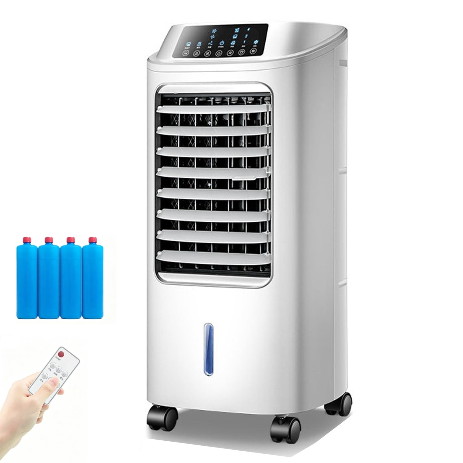 Evaporative Air Cooler with Remote, 1.6Gal Water Tank, 3 Speed Swamp Cooler
