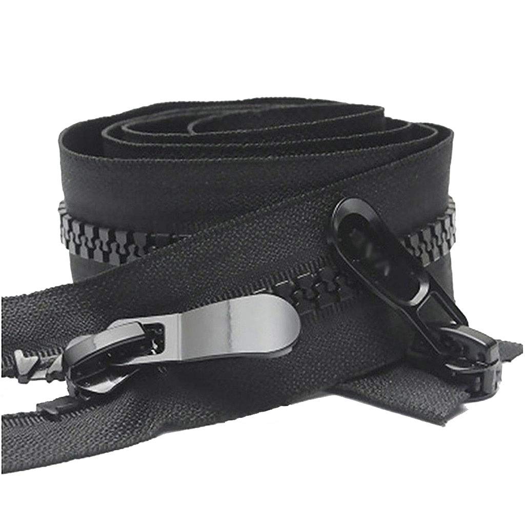 Zippers， 80cm 90cm 100cm 120cm Long Jacket Zippers, Home Textile Sewing Double Head(80cm)