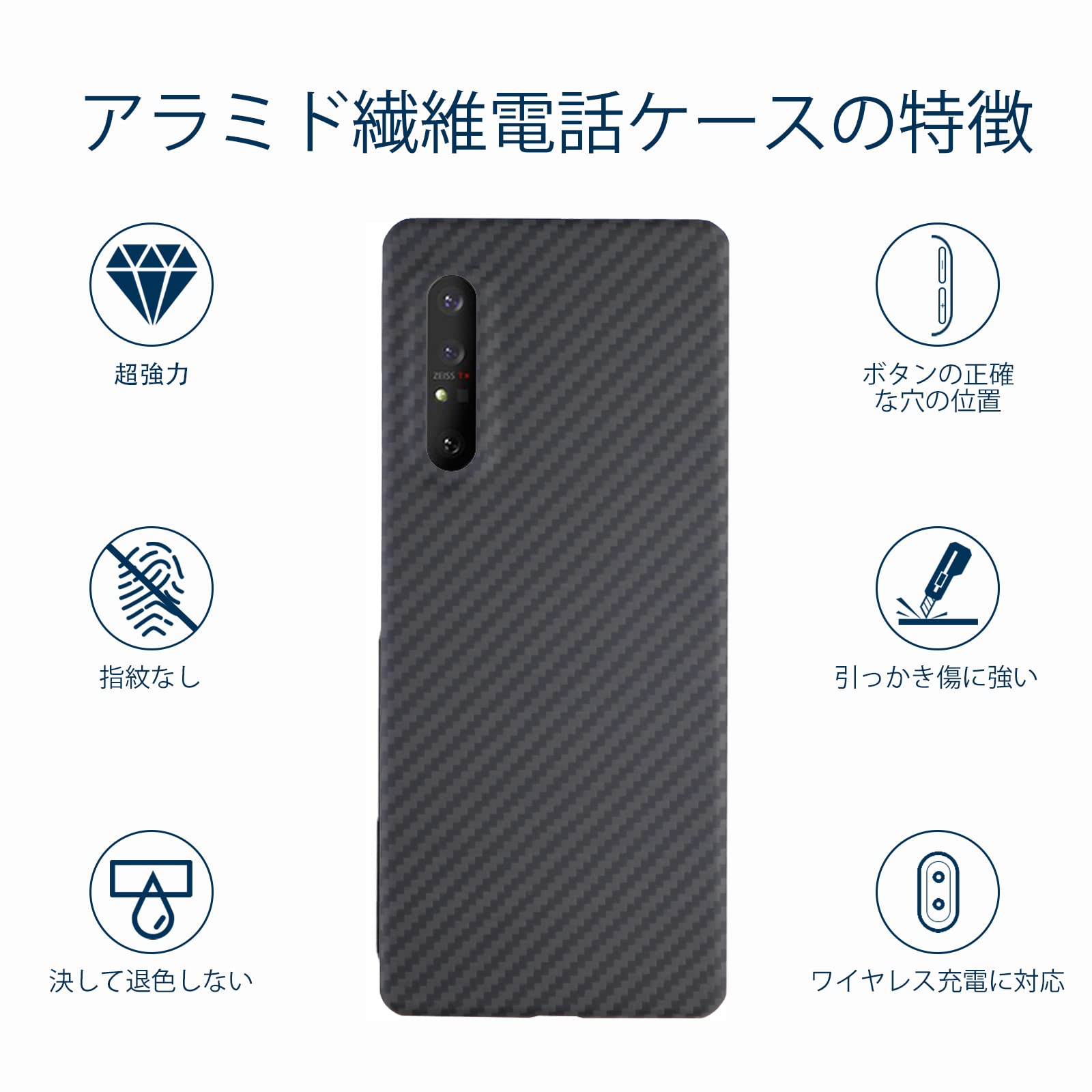 Amazon.co.jp: Sisyphy Sony Xperia 1 VI ケース アラミド繊維