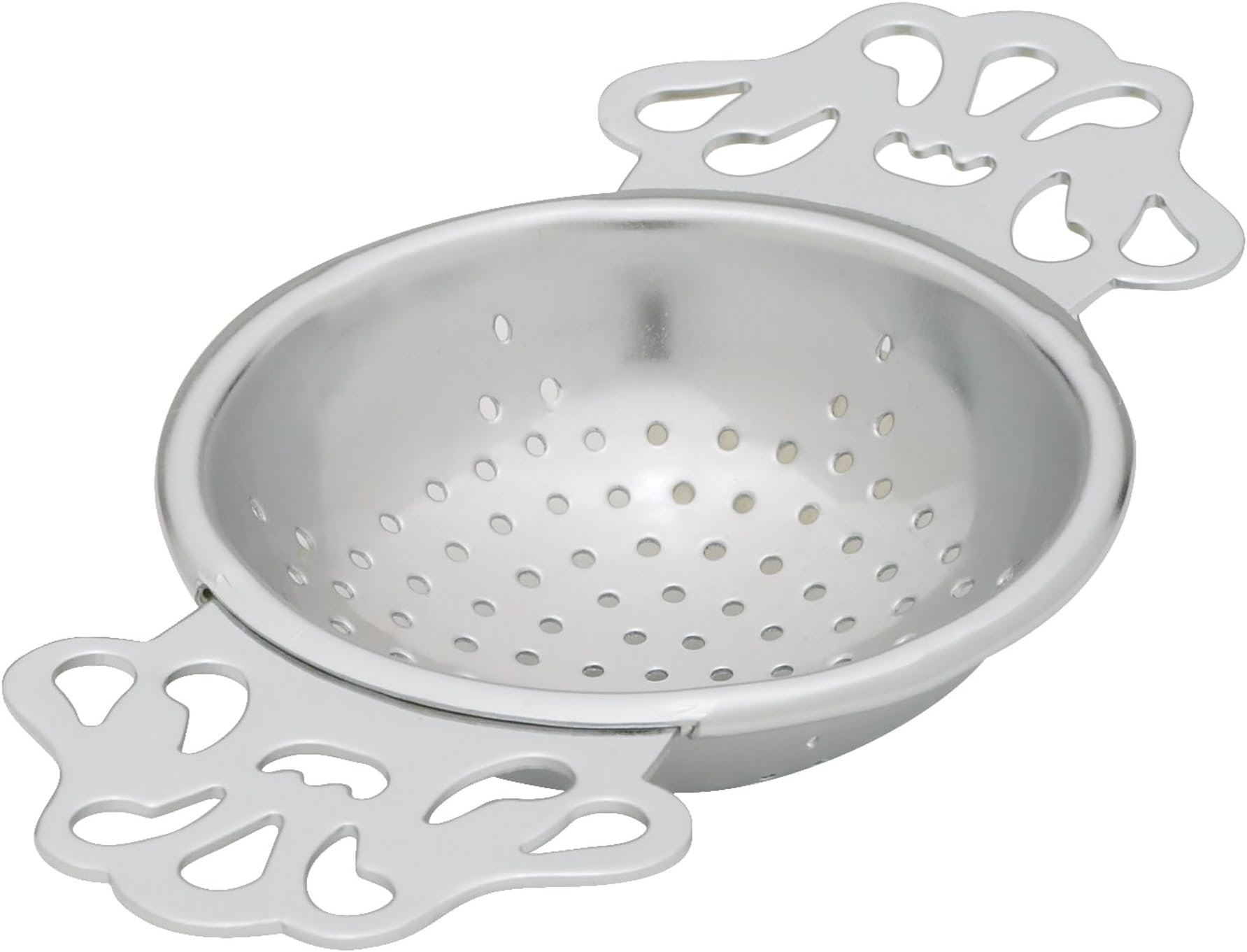 Premium Perforated English Tea Strainer - Japanese Stainless Steel Loose Tea Infuser, Universal Fit for Mugs and Cups, Perfect for Black Green Oolong Herbal Tea