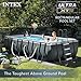 Intex 26355EH Ultra XTR 18ft x 9ft x 52in Above Ground Swimming Pool Set with Sand Filter Pump, Inflatable Lounge Pool Recliners (2-Pack) and Inflatable Beverage Cooler