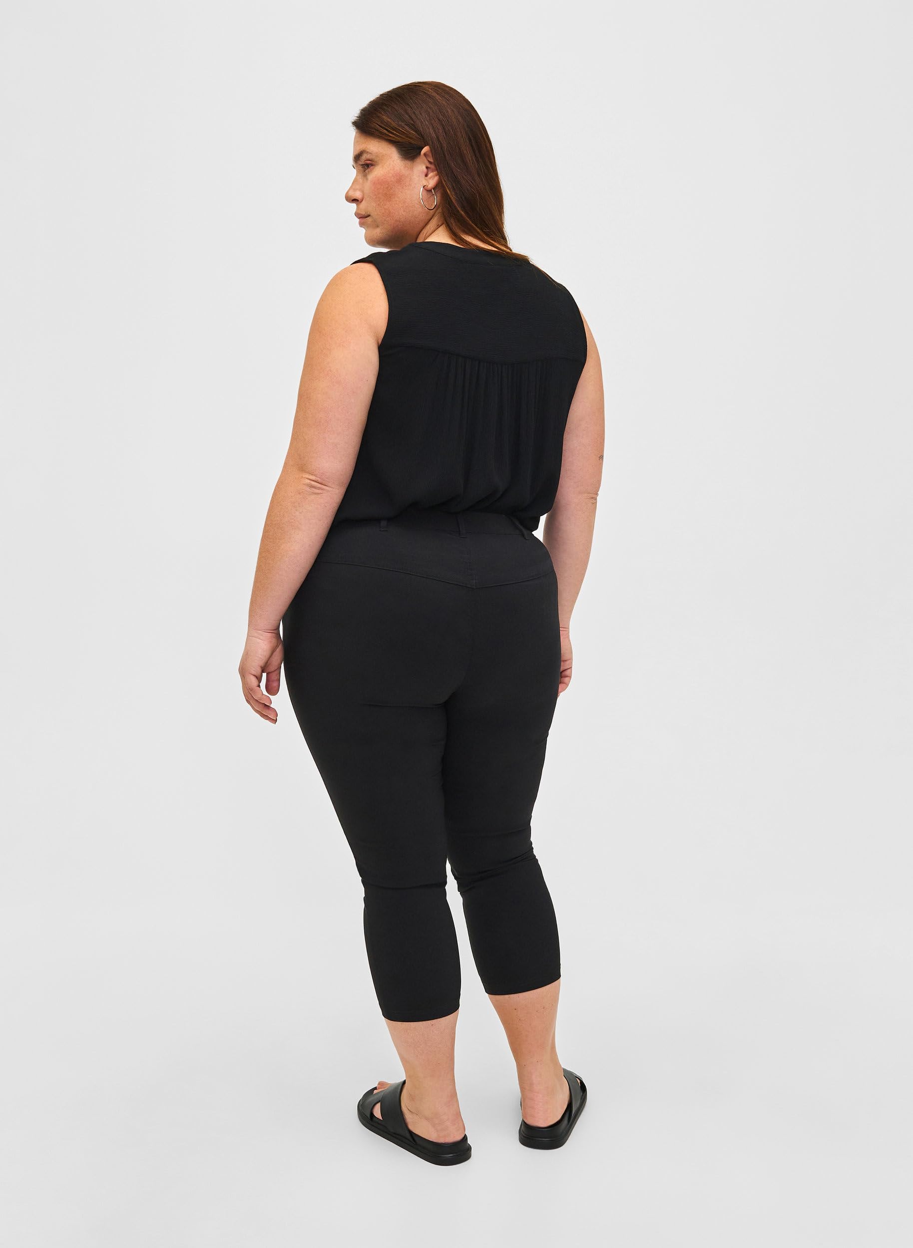 Zizzi Große Größen Damen Enganliegende Caprihose Gr