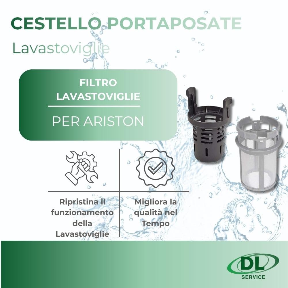 Filtr zmywarki kompatybilny z Ariston Hotpoint Indesit, C00256571 + C00256572, kompletny filtr wymienny