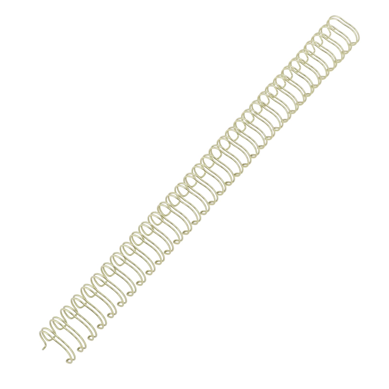 Fafeicy Spiralne Pierścienie do Bindowania z podwójną pętlą, Metaliczny materiał żelazny, pojemność 120 Arkuszy, do Prezentacji i Raportów, Kompatybilne z Różnymi Systemami Oprawy (Jasne złoto)
