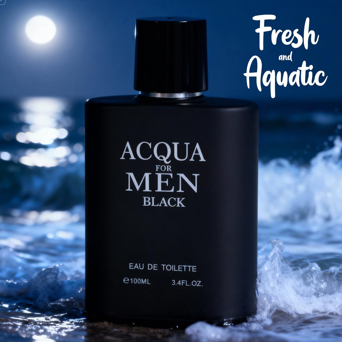 Amazon.com : Acqua For Men Black Eau de Toilette – Fresh Aquatic