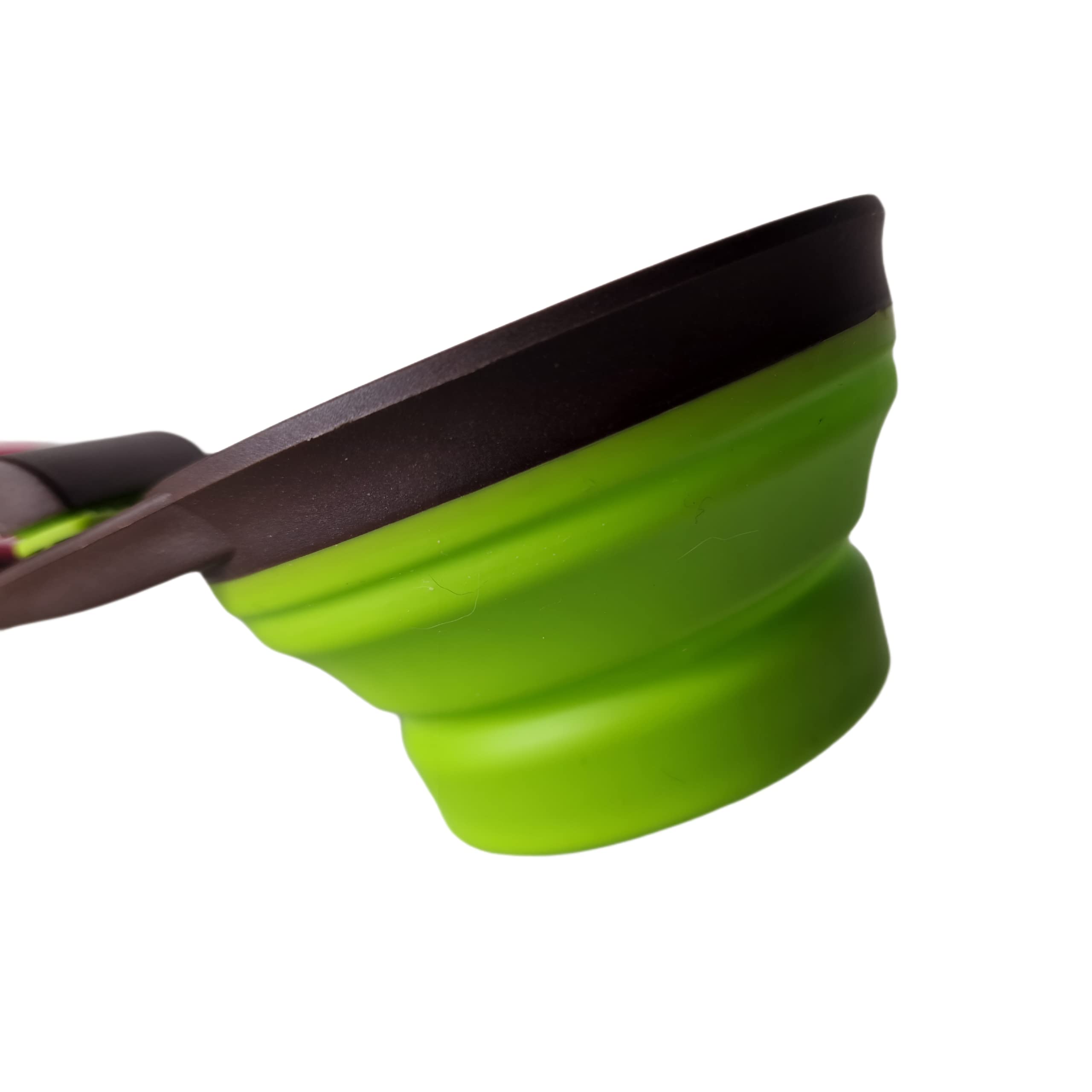 Portable Dog Water Bottle with Feeder, Portable Pet Drinker and Feeder - 2 in 1 Pet Bottle (Green, Small)