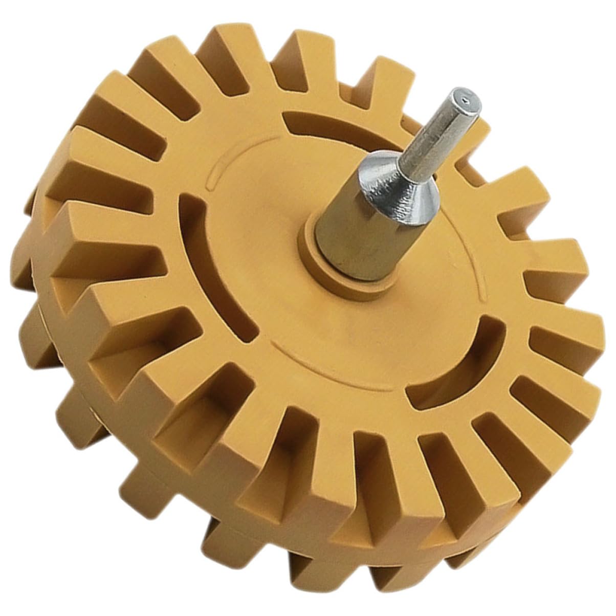Lurrose 4 Pezzi Rimuovere la ruota di gomma striscia di ruota a disco rimuovi colla per auto decalcomania per auto gomma da cancellare per trapano ruota di gomma pneumatica Gomma speciale