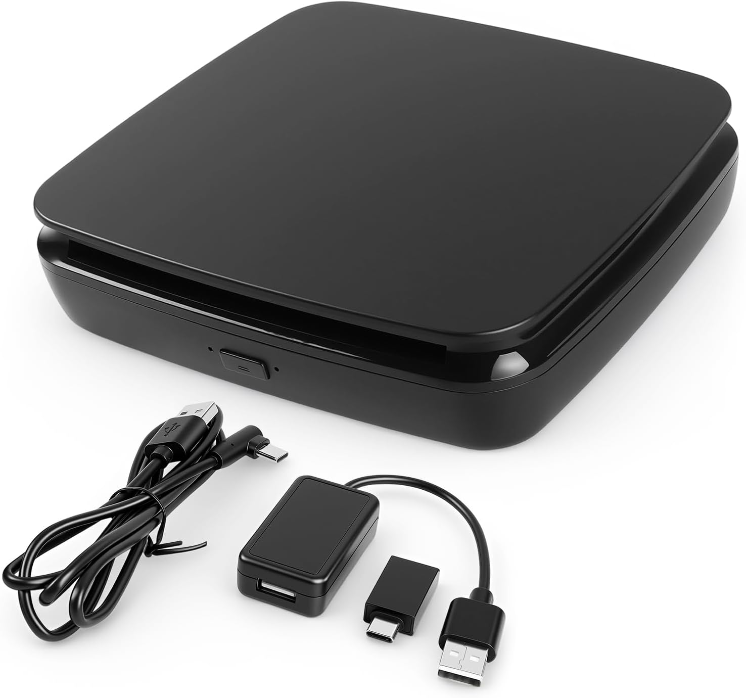 Portable External CD Player for Car with Bluetooth and USB/Type-C Connection, CD Player for Car Audio Systems/TV/MacBook pro/Laptops Desktops/Bluetooth Speaker with Plug and Play