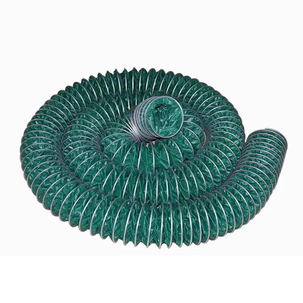 Tubo Flessibile Per Condotti, Tubo Flessibile Per Condotti Isolato Ad Alta Resistenza, Condotto 'aria Lungo, Per Riscaldamento, Raffreddamento, Ventilazione E Scarico(Green-8m,Diameter-125mm)