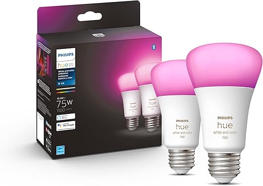 Brighten Up Your Home: Top Smart Lighting Tips For Homeowners 5 Philips Hue Smart 75W A19 Led Bulb